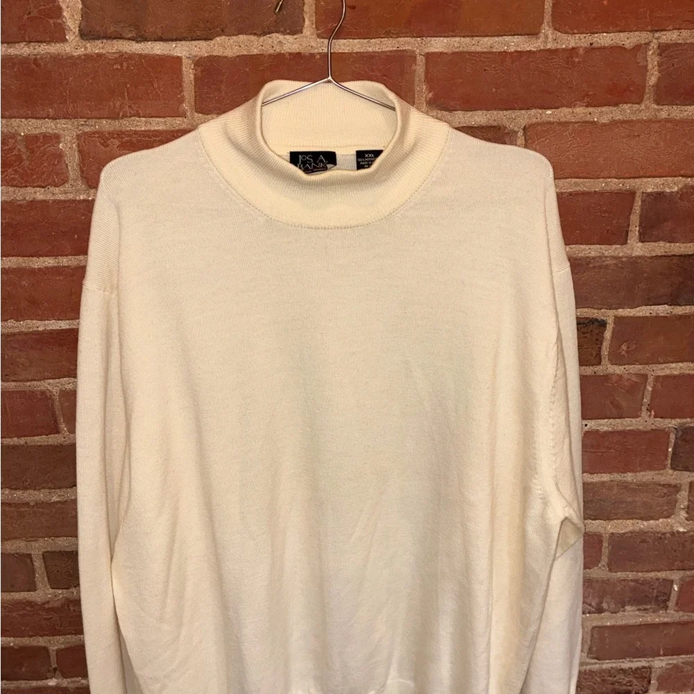 Jos. A. Bank Men's Ivory Turtleneck Sweater